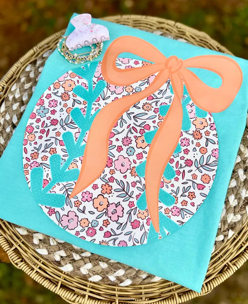 Baseball Floral T Shirt